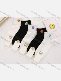 Wholesale Boys Comfy Smile Face Print Cushioned Crew Ankle Socks(10 Piece of Pack), LIUHUA CLOTHING WHOLESALE
