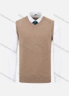 Wholesale Men's Classic Plain V Neck Sleeveless Jumpers Knit Sweater Vests - Liuhuamall