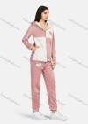 Wholesale Women's Soft Long Sleeve Heart Print Patchwork Hooded Jacket & Patch Pocket Pant 2 Piece Pajamas Sets - Liuhuamall