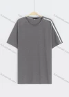 Wholesale Men's Casual Plain Reflective Stripes Round Neck Short Sleeve Tee - Liuhuamall