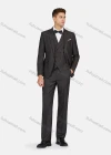 Wholesale Men's Formal Lapel Plain Pockets Blazer & Vest & Pant 3 Pieces Suit Sets - Liuhuamall