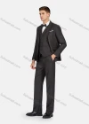 Wholesale Men's Formal Lapel Plain Pockets Blazer & Vest & Pant 3 Pieces Suit Sets - Liuhuamall