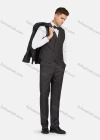 Wholesale Men's Formal Lapel Plain Pockets Blazer & Vest & Pant 3 Pieces Suit Sets - Liuhuamall