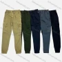 Wholesale Men's Casual Plain Flap Pockets Drawstring Cargo Pant AK7375# preview