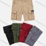 Wholesale Boys Casual Button Closure Letter Print Flap Pockets Cargo Shorts  59701# preview