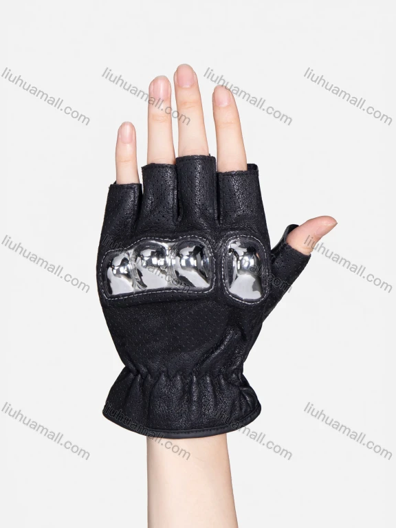 Wholesale Anti-slip Touch Screen Biker Cycling Fingerless Gloves