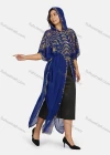 Wholesale Women's Vintage Islamic Muslim Khimar Jellabiya Arabic Dubai Sequin Hooded Kaftan Cloak - Liuhuamall