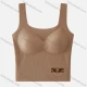 Wholesale Women's Basics Plain Breathable Ribbed With Chain Decor Camisole 606# Brown Clothing Wholesale Market Liuhua