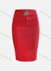 Wholesale Women's Elegant Plain Buckle Decro Beaded Crop Skirt - Liuhuamall