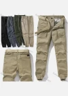 Wholesale Men's Casual Plain Ankle Length Drawstring Joggers - Liuhuamall