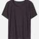 Women's Casual Round Neck Short Sleeve Eyelet Embroidered Plain T-Shirt 15# Clothing Wholesale Market -LIUHUA