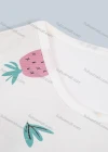 Wholesale Women's Scoop Neck Short Sleeve Fruit Print Casual T-Shirt 6098# - Liuhuamall