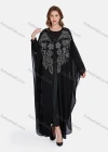 Wholesale Women's Muslim Islamic Rhinestone Pearl Decor Maxi Kaftan & Dress 2-piece Set - Liuhuamall