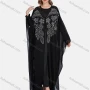 Wholesale Women's Muslim Islamic Rhinestone Pearl Decor Maxi Kaftan & Dress 2-piece Set preview