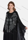 Wholesale Women's Muslim Islamic Rhinestone Pearl Decor Maxi Kaftan & Dress 2-piece Set - Liuhuamall