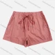 Wholesale Women's Summer Lace Up Plain Comfy Patch Pocket Wide Leg Shorts Pink Guangzhou Clothing Wholesale Market & Suppliers -LIUHUAMALL