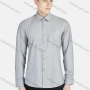 Wholesale Men's Casual Collared Long Sleeve Button Down Plain Shirt 5003# preview