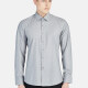 Men's Casual Collared Long Sleeve Button Down Plain Shirt 5003# Gray Clothing Wholesale Market -LIUHUA