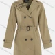 Wholesale Women's Casual Plain Zipper Lapel Double Breasted Long Sleeve Trench Coat With Belt Khaki Clothing Wholesale Market Liuhua