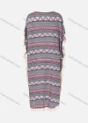 Wholesale Women's African Batwing Sleeve Vintage Tribal Folkloric Print Tassel Decor Kaftan Dress - Liuhuamall
