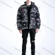Wholesale Men's Fashion Long Sleeve Stand Collar Paisley Print Puffer Coat 909# Black Clothing Wholesale Market Liuhua