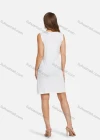 Wholesale Women's Scoop Neck Argyle Sequin Sleeveless Mesh Hem Short Tank Dress - Liuhuamall