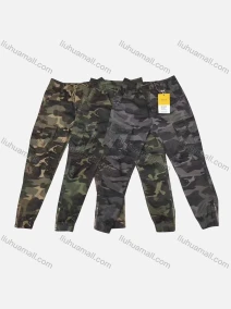 Wholesale Men's Casual Camouflage Flap Pockets Drawstring Cargo Pant 1896A#, LIUHUA CLOTHING WHOLESALE