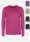 Wholesale Men's Casual Slim Fit Crew Neck Long Sleeve Plain Knit Wool Blend Sweater 8902# - Liuhuamall