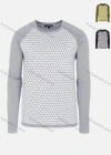 Wholesale Men's Casual Slim Fit Crew Neck Raglan Sleeve Colorblock Knit Wool Blend Sweater 8913# - Liuhuamall