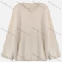 Wholesale Women's Casual V Neck Long Sleeve Plain Knit Fuzzy Sweater 8158# preview