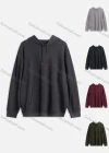 Wholesale Men's Casual Plain Kangaroo Pocket Thermal Drawstring Hoodie M1006# - Liuhuamall