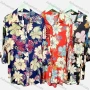 Wholesale Women's Casual Collared Long Sleeve Floral Print Shirt Dress preview