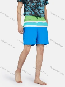 Wholesale Men's Casual Colorblock Drawstring Dual Pockets Shorts, LIUHUA CLOTHING WHOLESALE