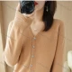 Wholesale Women's Casual Plain V Neck Ribbed Long Sleeve Button Down Knit Cardigan Custom Color Guangzhou Clothing Wholesale Market & Suppliers -LIUHUAMALL