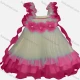 Wholesale Girls Lovely 3D Floral Appliques Ruched Tiered Ruffle Trim Dress 9# Clothing Wholesale Market Liuhua
