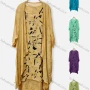Wholesale Women's Casual Crew Neck Abstract Print Dress & Long Sleeve Plain Cardigan 2 Piece Set 044# preview