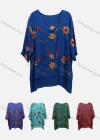 Wholesale Women's Casual Scoop Neck 3/4 Sleeve Floral Print Blouse - Liuhuamall