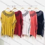 Wholesale Women's Casual Crew Neck Batwing Sleeve Graphic Short Dress With Tassel preview