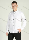 Wholesale Men's Splatter Pattern Button Down Long Sleeve Casual Shirt - Liuhuamall