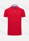 Wholesale Unisex Casual Short Sleeve Letter Striped Trim Button Front Polo Shirts - Liuhuamall
