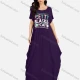 Wholesale Women's African Crew Neck Letter Short Sleeve Pockets Loose Fit Maxi Dress 8802# 21# Clothing Wholesale Market Liuhua