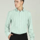 Men's Formal Long Sleeve Wrinkle-Resistant Striped Button Down Dress Shirt 30# Clothing Wholesale Market -LIUHUA