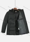 Wholesale Men's Casual Plain Hooded Zipper Down Jacket - Liuhuamall