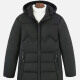 Men's Casual Plain Hooded Zipper Down Jacket Black Clothing Wholesale Market -LIUHUA