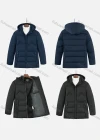 Wholesale Men's Casual Plain Hooded Zipper Down Jacket - Liuhuamall