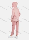 Wholesale Women's Soft Long Sleeve Heart Print Patchwork Hooded Jacket & Patch Pocket Pant 2 Piece Pajamas Sets - Liuhuamall