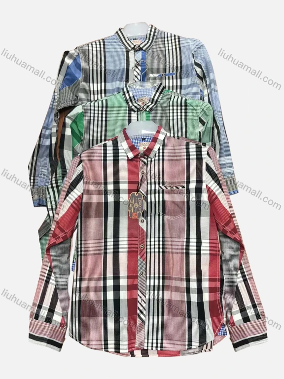 Wholesale Men's Plaid Print Button Down Casual Shirt