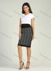 Wholesale Women's Summer High Waist Geo Print Pencil Skirt - Liuhuamall