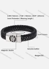 Wholesale Genuine Leather Stainless Steel Magnetic Buckle Bracelet SP0258# - Liuhuamall