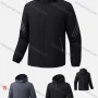 Wholesale Men's Casual Striped Hooded Zipper Pockets Thermal Lined Coat 2121# preview